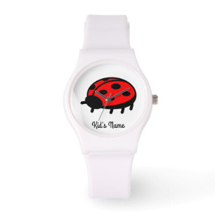 Rode ladybug horloge
