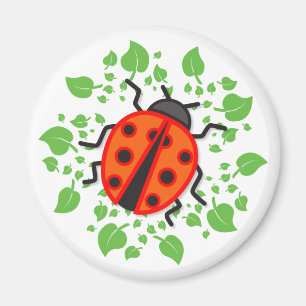 Rode ladybug magneet