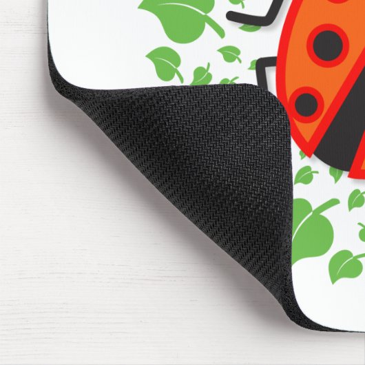 Rode ladybug muismat (Hoek)