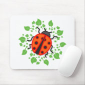 Rode ladybug muismat (Met muis)