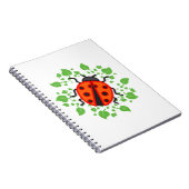 Rode ladybug notitieboek (Rechterzijde)