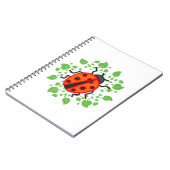 Rode ladybug notitieboek (Linkerzijde)