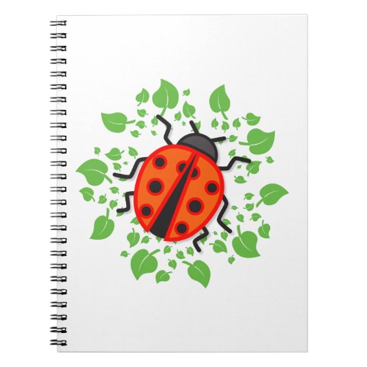 Rode ladybug notitieboek (Voorkant)