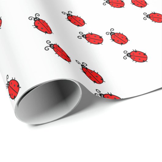 Rode ladybugs cadeaupapier (Rol Hoek)