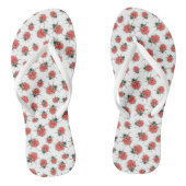 Rode ladybugs, waterverf patroon teenslippers (Voetbed)