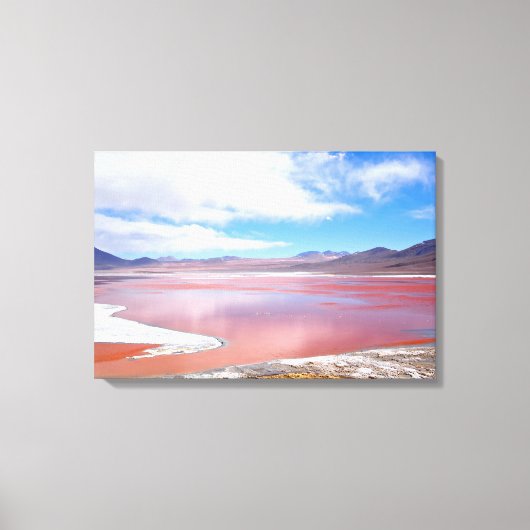 Rode Lagoon in Bolivia canvas print (Voorkant)