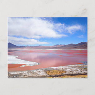 Rode lagune, Laguna Colorada in het briefkaart van