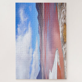 Rode lagune, meer van Laguna Colorada in Bolivia Legpuzzel