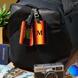 Rode lammeren bagagelabel