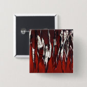 Rode lammeren vierkante button 5,1 cm (Voorkant /achterkant)