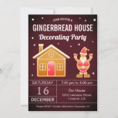 Rode landelijke decoratiefeest voor een huis van g kaart (Voorkant)
