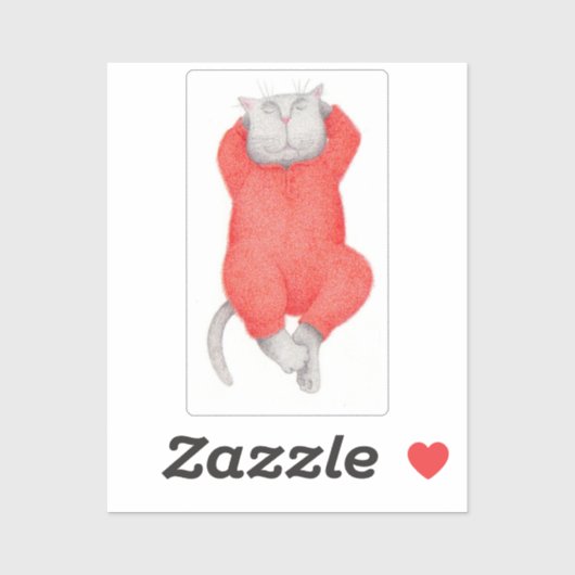 RODE LANGE JOHNNY KAT 2"X2" Vinyl Sticker (Vel)
