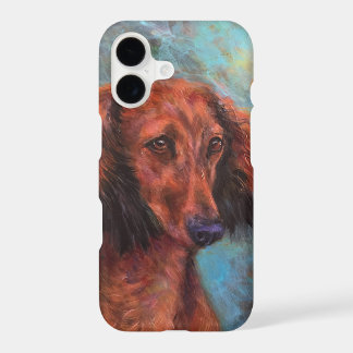 Rode langharige dachshund