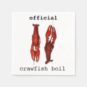 Rode langoesten - langoesten koken servet (Voorkant)