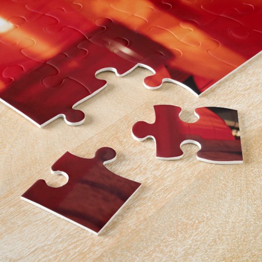 Rode Lantaarns Chinees Nieuwjaar Legpuzzel (Zijkant)