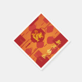 Rode Lantaarns Chinese Draak Nieuwjaar PPN Servet (Hoek)