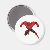 Rode lanthisterkorps - Rage Jump 1 Magneet (Voorkant / Achterkant)