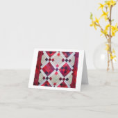 Rode lapjes kaart (Gele Bloem)