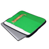 Rode lapjeskat scheurt papieren laptophoes laptop sleeve (Voorkant onderkant)