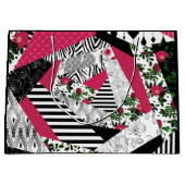 rode lappendeken, populair, lappendeken gooien kus groot cadeauzakje (Voorkant)