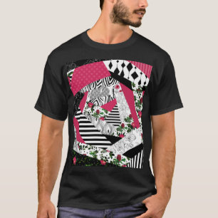 rode lappendeken, populair, lappendeken gooien kus t-shirt