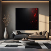 Rode Laser Regen Canvas Afdruk