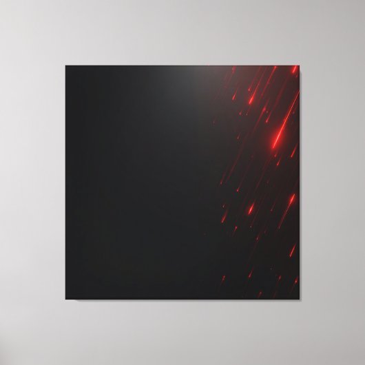 Rode Laser Regen Canvas Afdruk (Voorkant)