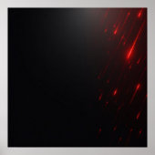 Rode Laser Regen Poster (Voorkant)