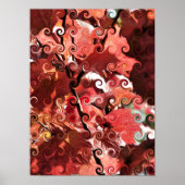 RODE LEAVES POSTER (Voorkant)