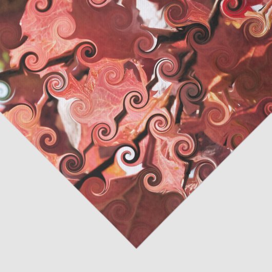 RODE LEAVES TISSUEPAPIER (Detail)