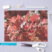 RODE LEAVES TISSUEPAPIER (Craft)