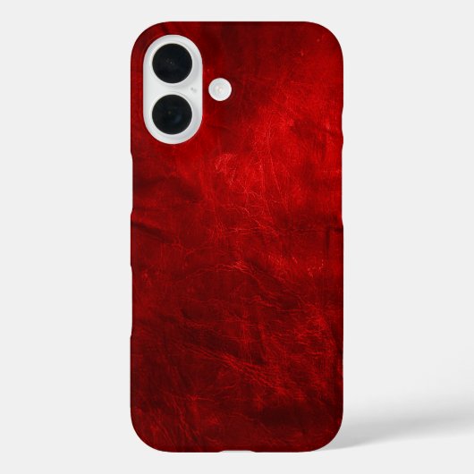 Rode lederen achtergrond Case-Mate iPhone case (Achterkant)