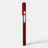 Rode lederen achtergrond Case-Mate iPhone case (Achterkant / Links)