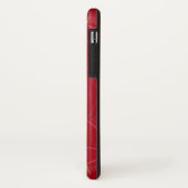 Rode leerlook Case-Mate iPhone case (Achterkant/links)