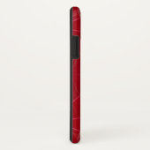 Rode leerlook Case-Mate iPhone case (Achterkant / rechts)