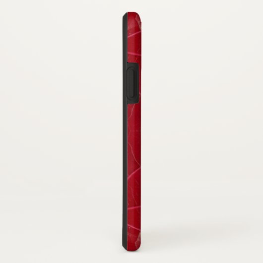 Rode leerlook Case-Mate iPhone case (Achterkant / rechts)