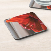  Rode Leeuw Amaryllis Bloemenfoto Drankjes Onderzetter (Linkerzijde)