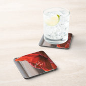  Rode Leeuw Amaryllis Bloemenfoto Drankjes Onderzetter (Rechterzijde)