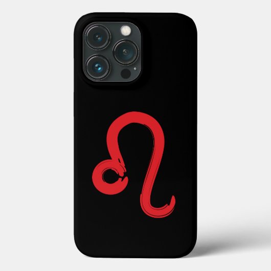 Rode LEEUW Sterrenbeeld Juli Augustus Verjaardag A Case-Mate iPhone Case (Achterkant)