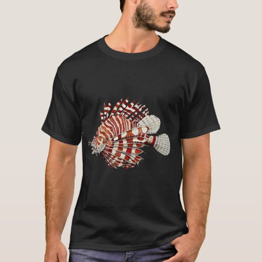 Rode Leeuwvis/Röd drakfisk T-shirt (Voorkant)