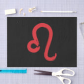 Rode LEEW Zodiac Sterrenbeeld Juli Augustus Geboor Tissuepapier (Craft)