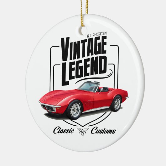 Rode  Legende Keramisch Ornament (Links)