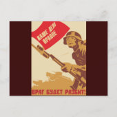 Rode Leger Briefkaart (Voorkant)