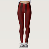 Rode Leggings Koele Gestreepte Leggings Vrouwen (Voorkant)