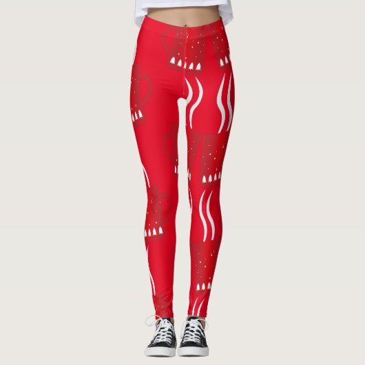 Rode Leggings van het nieuwe jaar (Voorkant)
