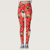 Rode Leggings voor afdrukken (Voorkant)