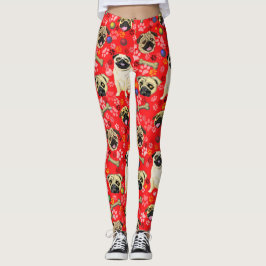 Rode Leggings voor afdrukken