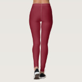 Rode leggings, yoghagenbroek, actieve kleding leggings (Achterkant)