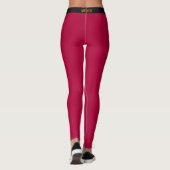 Rode Leggings Zwarte Zijstreep of Kies Kleuren (Achterkant)