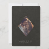 Rode Lelie Nederlandse Master Schilderij Bruiloft Kaart (Achterkant)